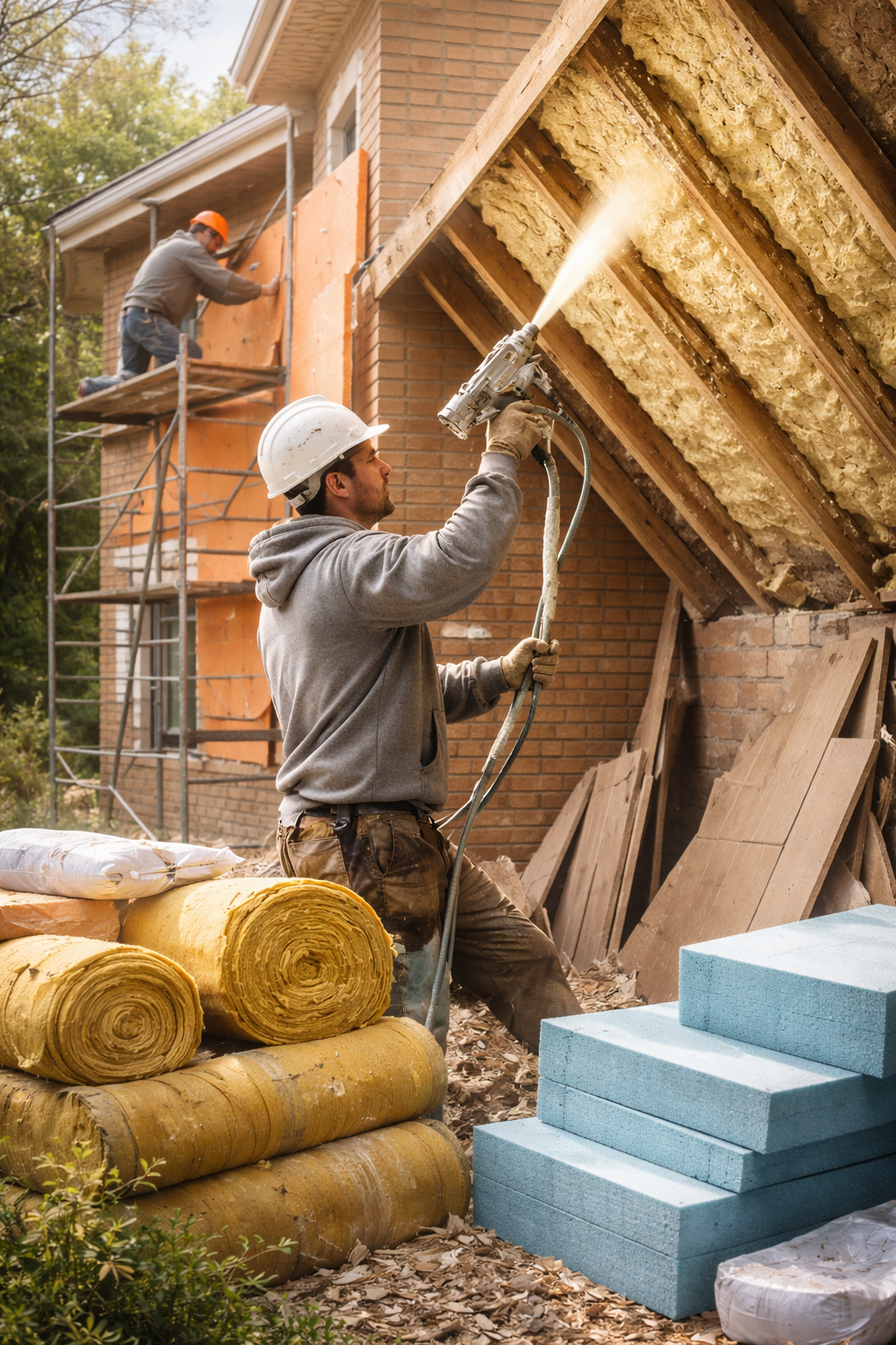 Утепление домов в Хабаровске под ключ от 4321 руб/м2 | Профессионально — ТепломастерХбр